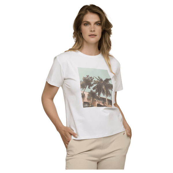 Rino & Pelle Jeda T-Shirt Palm Print for Women