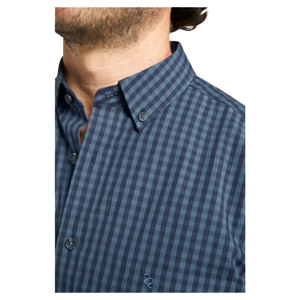 Double Two Neat Check Short Sleeve Shirt for Men | Coes