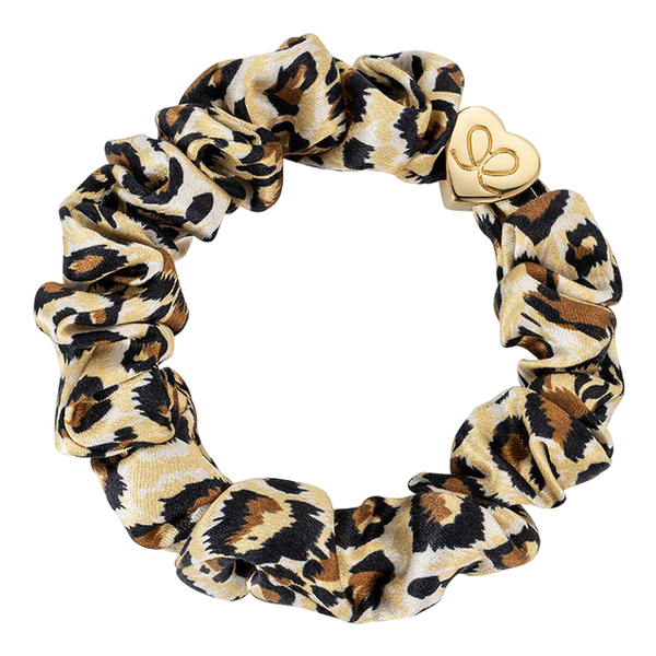 byEloise Gold Heart Silk Scrunchie