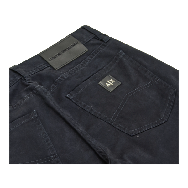 Armani Exchange Slim Fit Cotton Trousers for Men