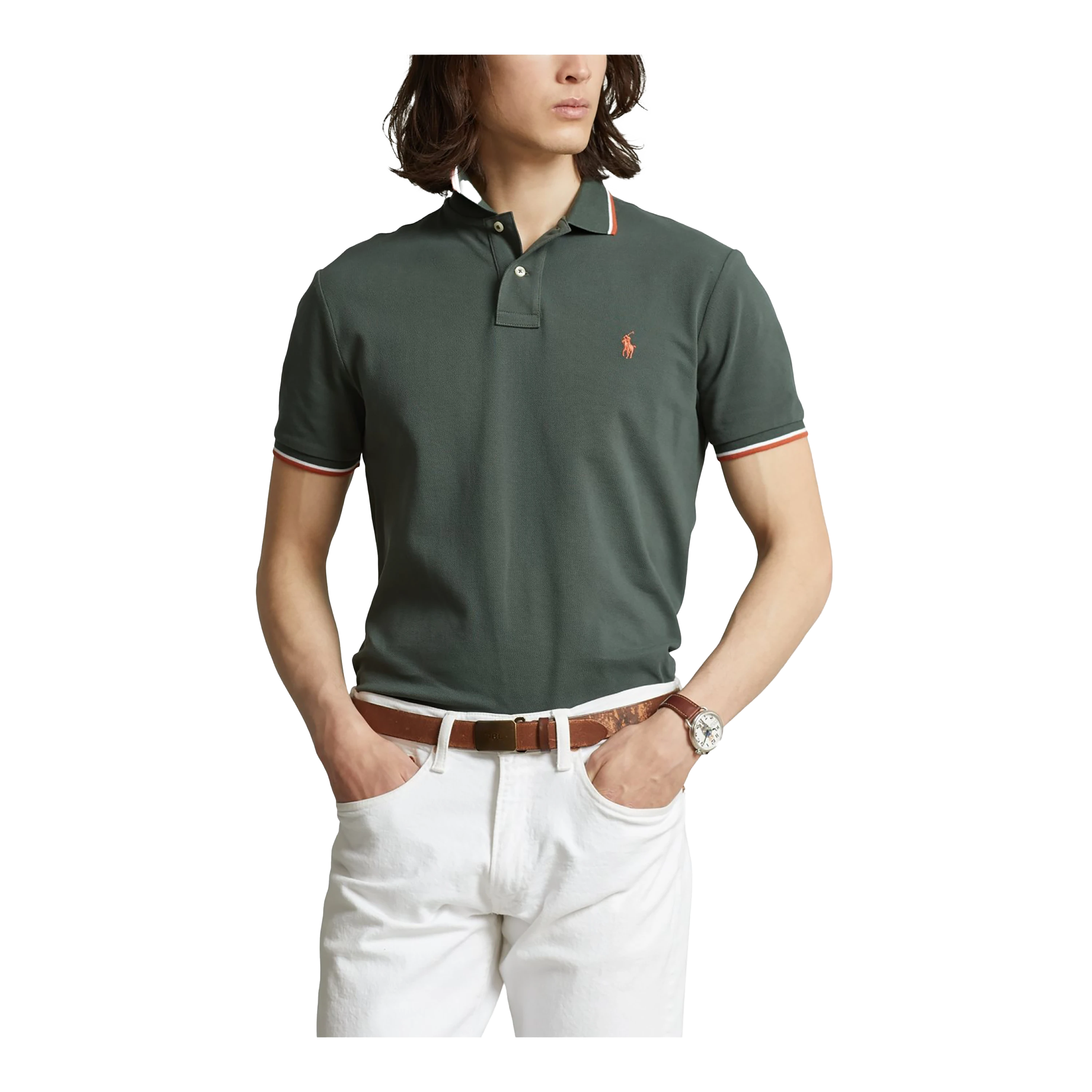 Short sleeve button up polo shirts online