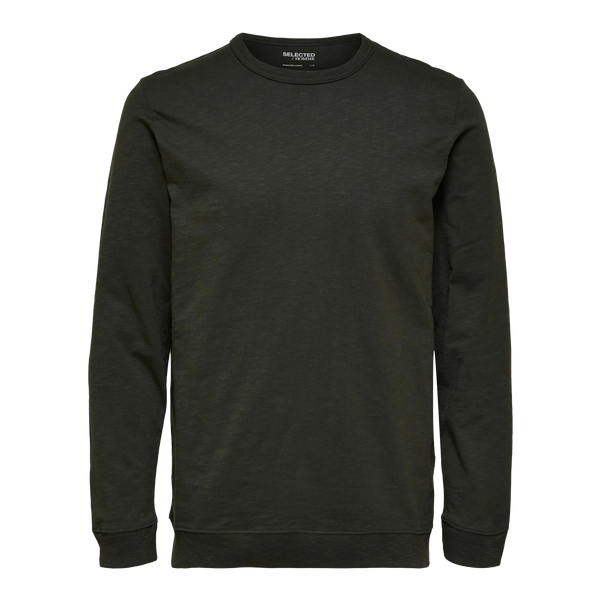 Selected Long Sleeve O-Neck Tee for Men