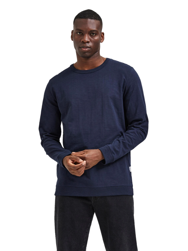 Selected Long Sleeve O-Neck Tee for Men