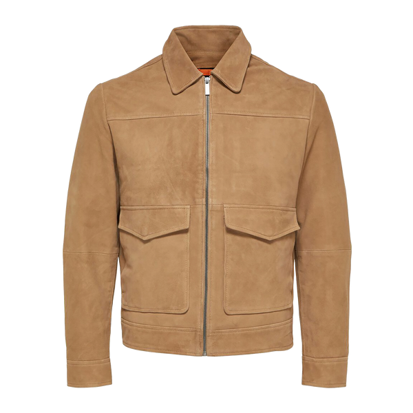 Selected Suede Jacket for Men