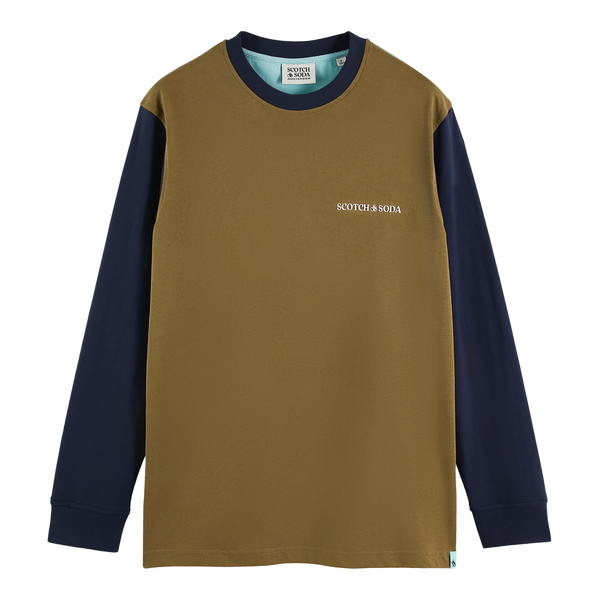 Scotch & Soda Jersey Logo Longsleeve T-Shirt