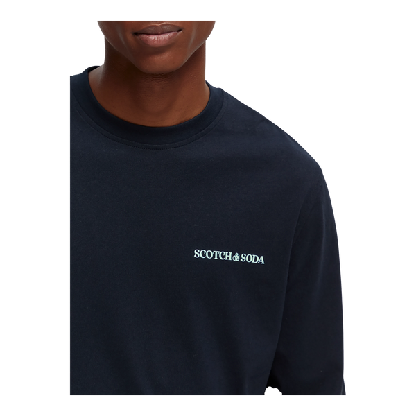 Scotch & Soda Jersey Logo Longsleeve T-Shirt