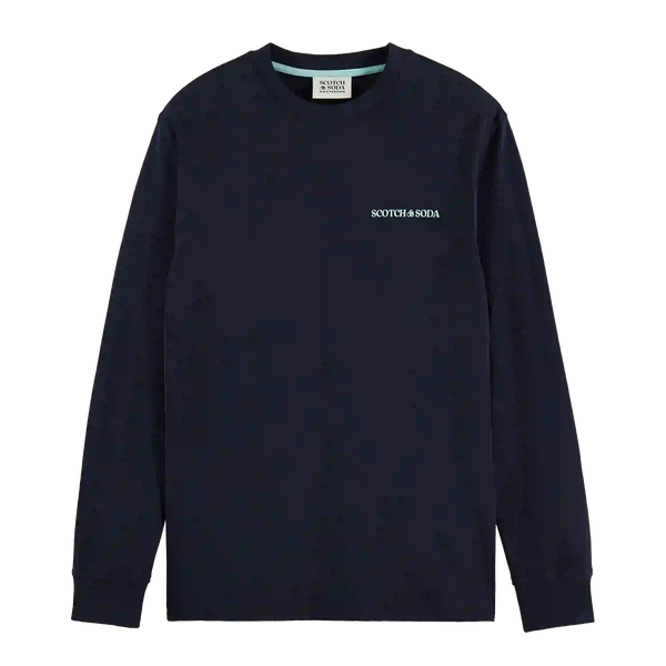 Scotch & Soda Jersey Logo Longsleeve T-Shirt