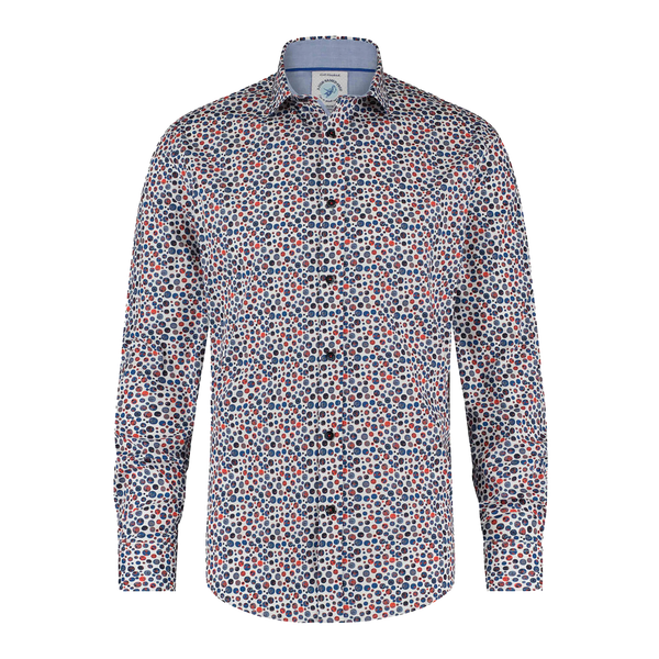 A Fish Named Fred Long Sleeve Round Structure Shirt for Men