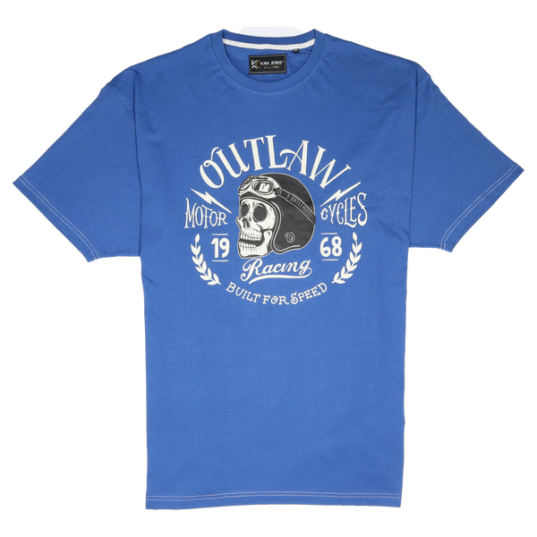 KAM Jeanswear Skull Print T-Shirt For Men