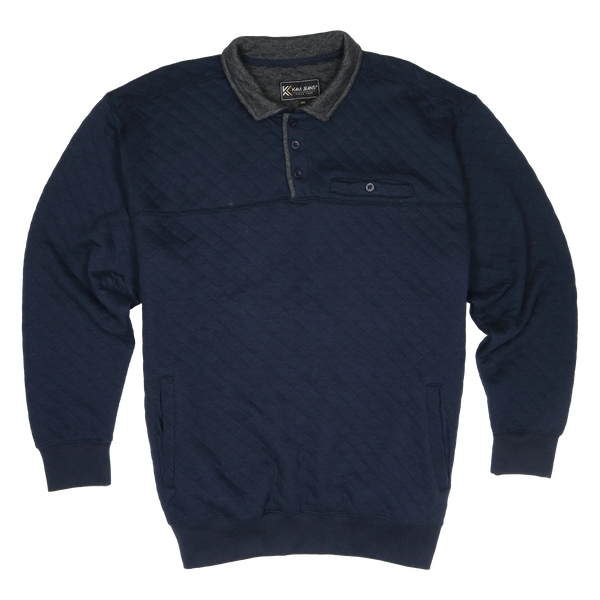 KAM Jeanswear Quilted Jersey Sweatshirt for Men