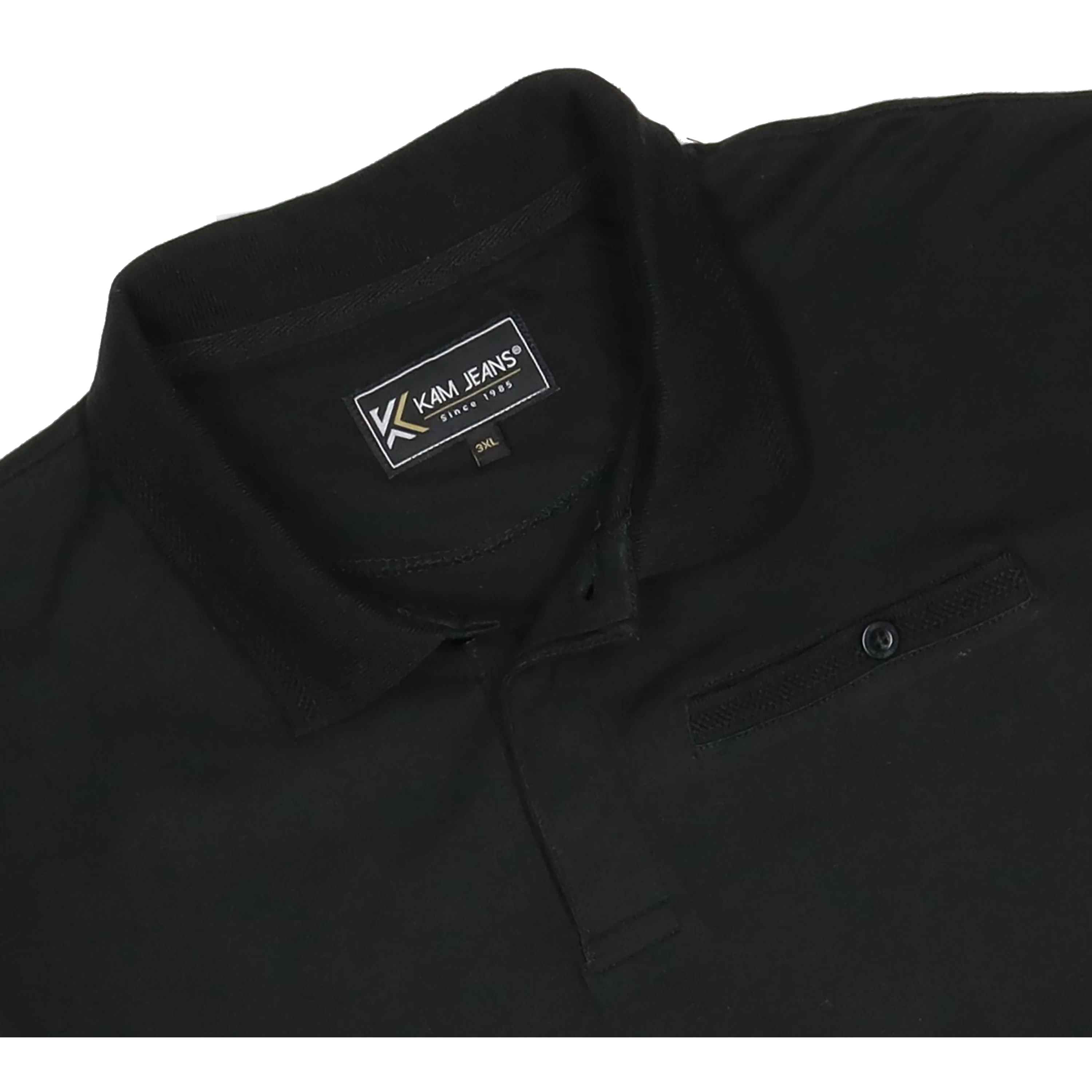 Kam Jeanswear Long Sleeve Peach Finish Polo Coes