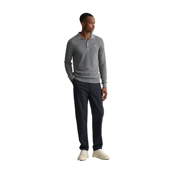 GANT Long Sleeve Cotton Pique Polo