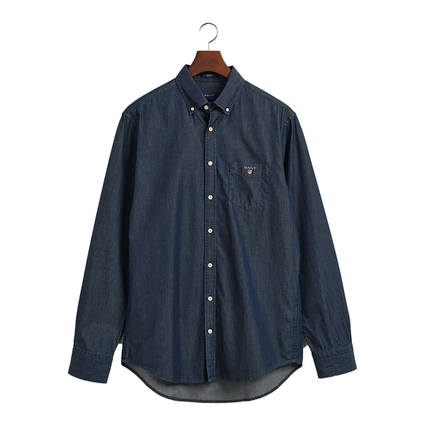 GANT Indigo Dyed Long Sleeve Shirt for Men