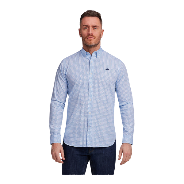 Raging Bull Geo Print Long Sleeve Shirt for Men