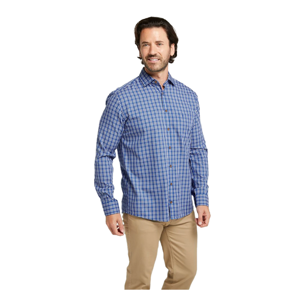 Double Two Long Sleeve Brushed Cotton Check Shirt