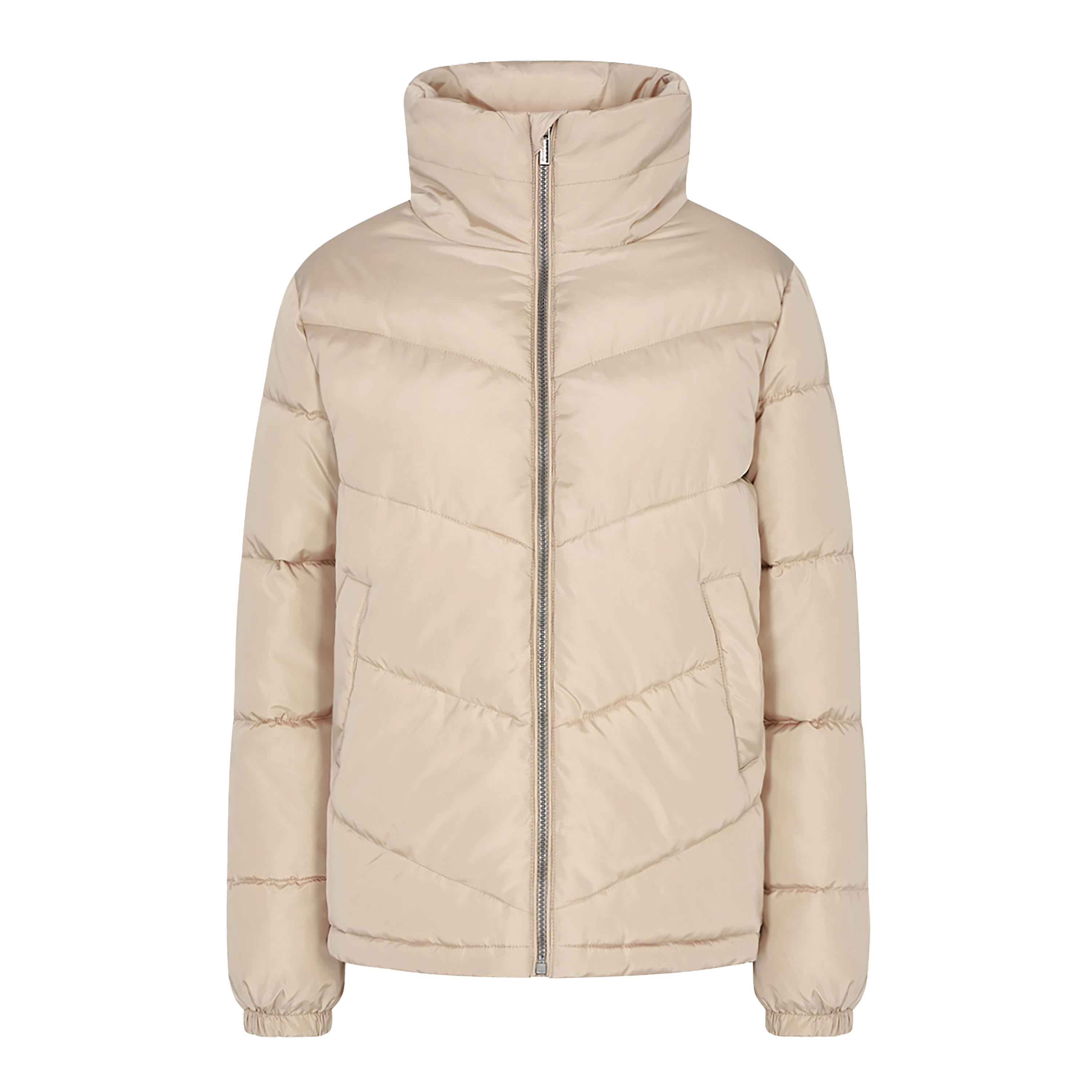 Millsa chevron long clearance quilted jacket