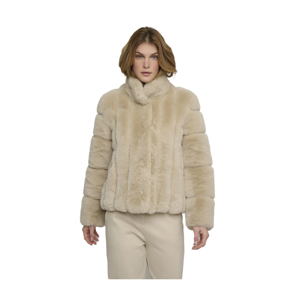 Rino & Pelle Mayko Short Fur Boxy Jacket for Women