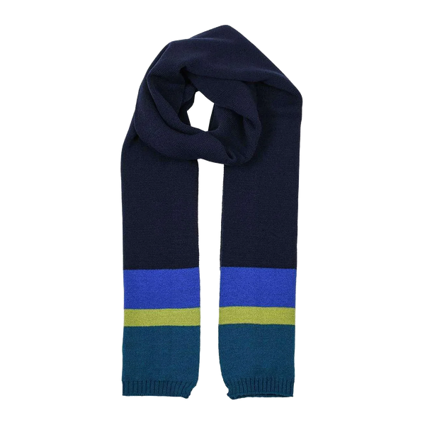 Dents Block Stripe Knitted Scarf