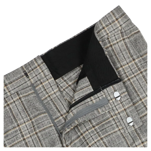 Antique Rogue Bold Check Suit Trousers for Men