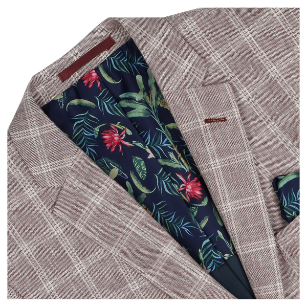 Coes Linen Blend Check Jacket