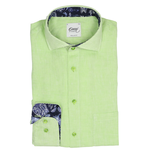 Oscar Linen Shirt With Trim