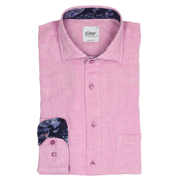 Oscar Linen Shirt With Trim