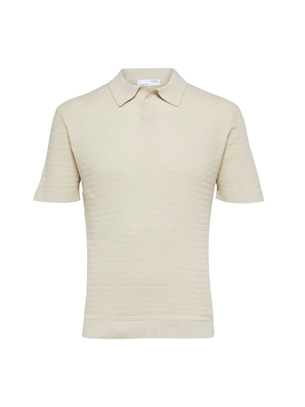 Selected Owen Short Sleeve Knit Polo Shirt for Men