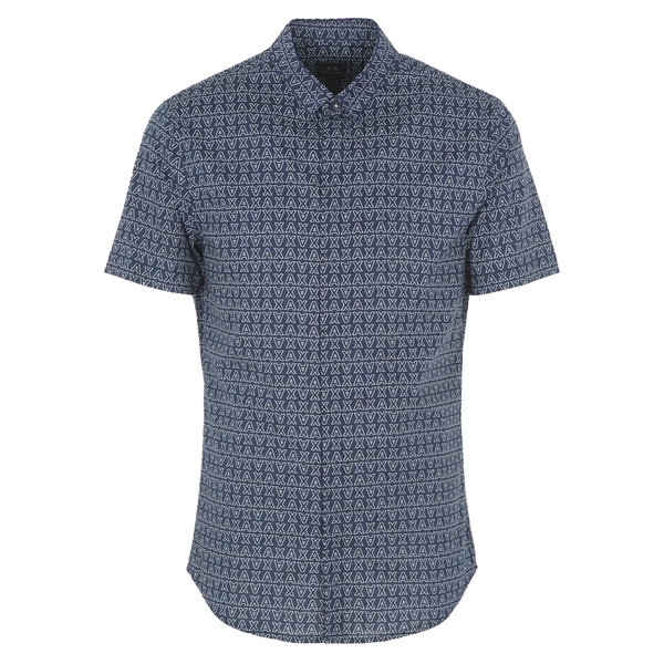 Armani Exchange Short Sleeve Logo Shirt for Men