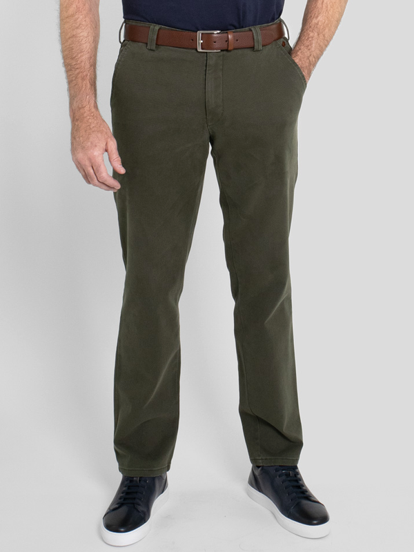 Meyer Rio Twill Chino in Green for Men