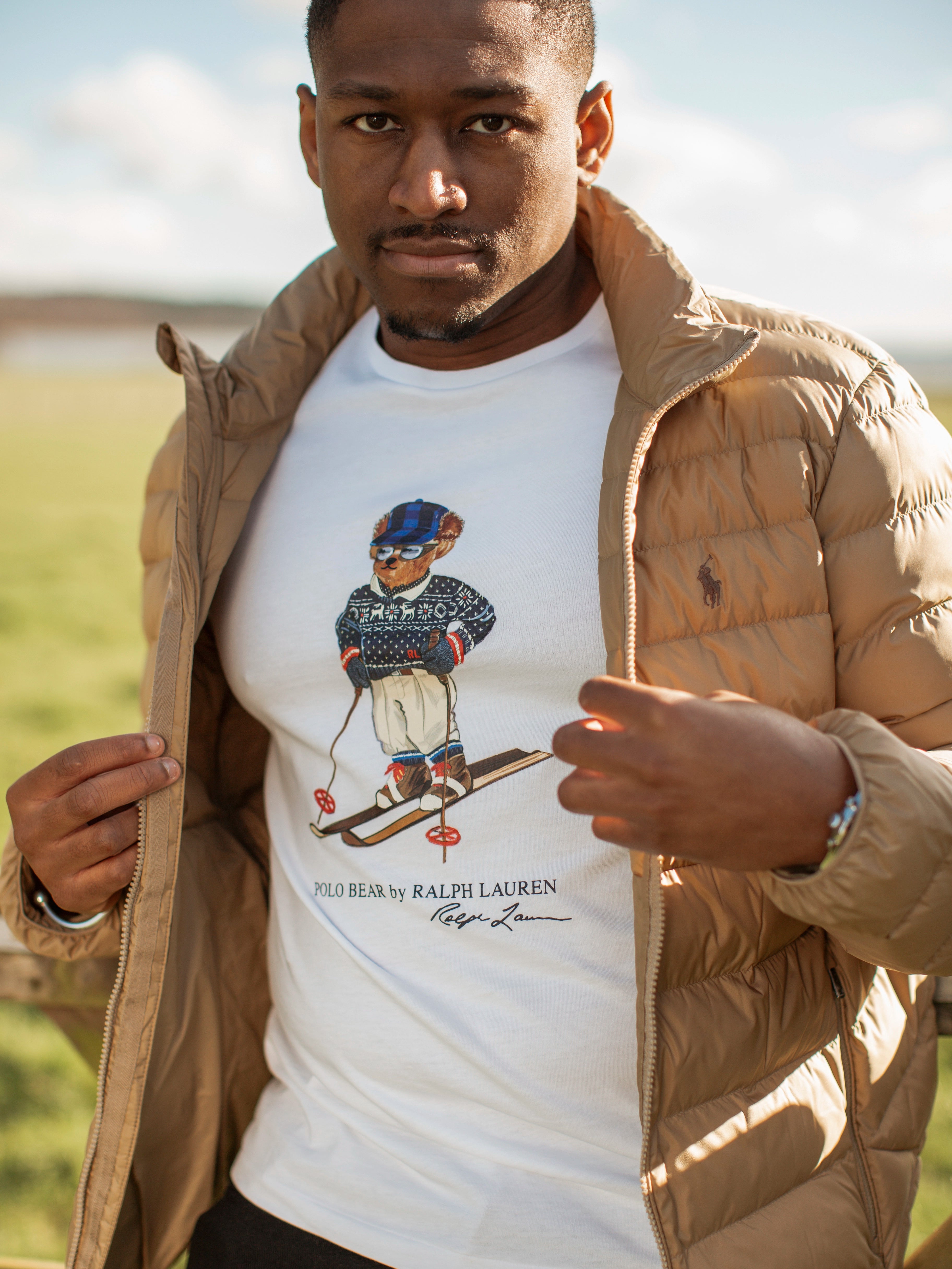 Polo bear bomber jacket hot sale