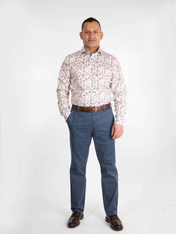Meyer New York Chinos in Blue