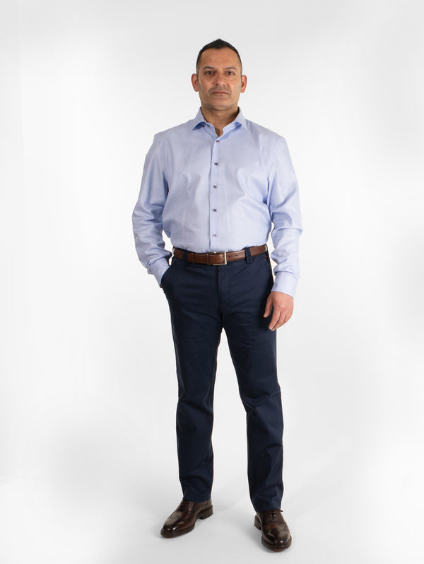 Meyer New York Chinos in Navy