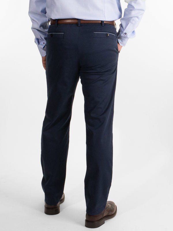 Meyer New York Chinos in Navy