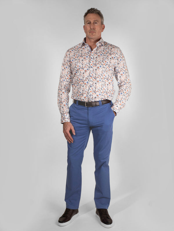Meyer Rio Chino in Blue for Men