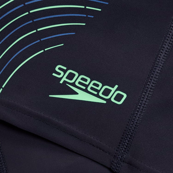 Speedo Duo Logo Print Aqua Shorts