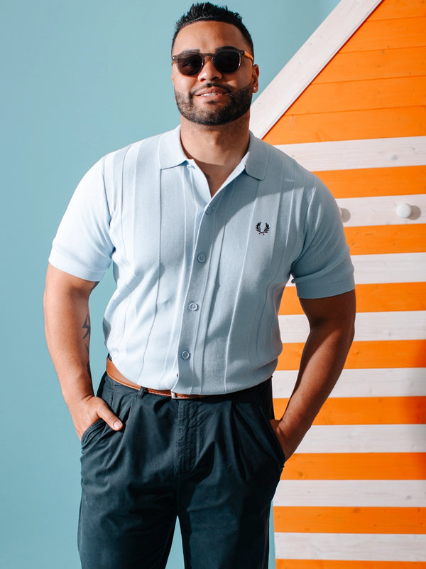 Fred Perry Button Through Short Sleeve Shirt
