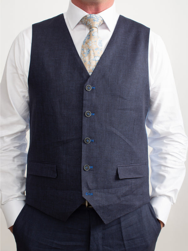 Golding Classic Linen Suit Waistcoat