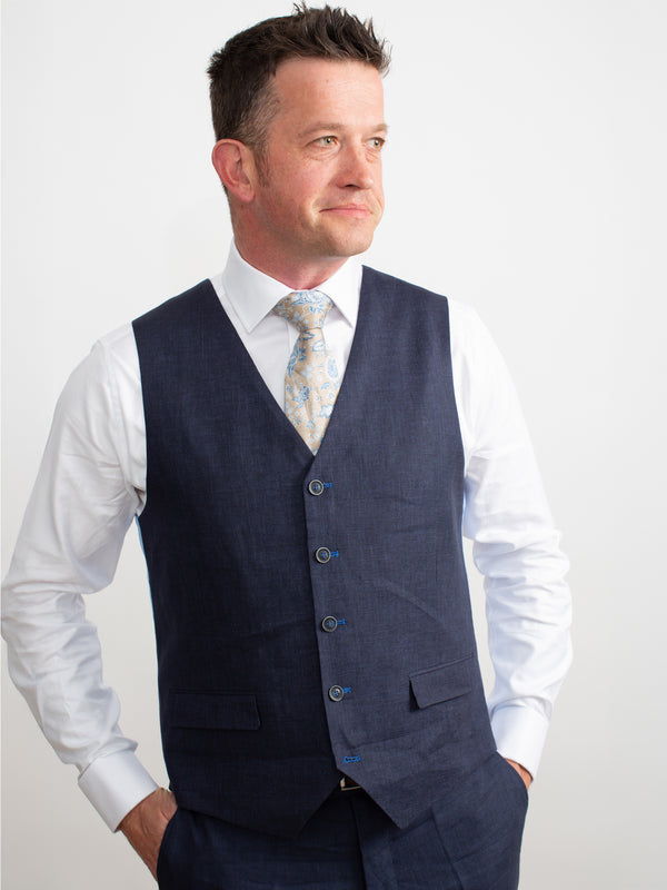 Golding Classic Linen Suit Waistcoat