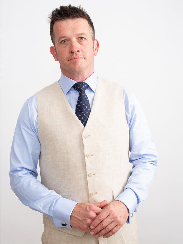 Golding Classic Linen Suit Waistcoat