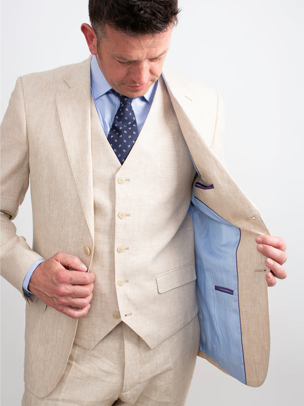 Golding Classic Linen Suit Waistcoat