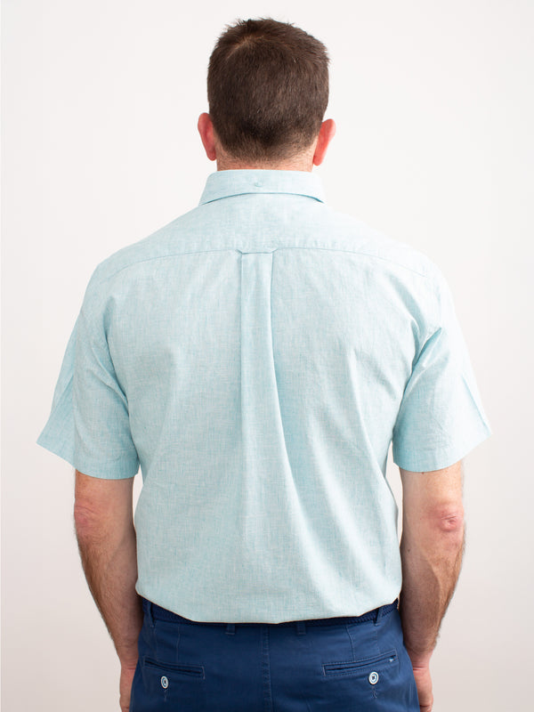 Golding Hadleigh Short Sleeve Linen Blend Shirt