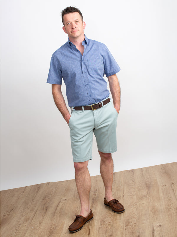 Golding Hadleigh Short Sleeve Linen Blend Shirt