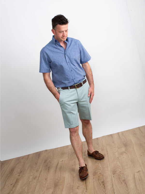 Golding Hadleigh Short Sleeve Linen Blend Shirt