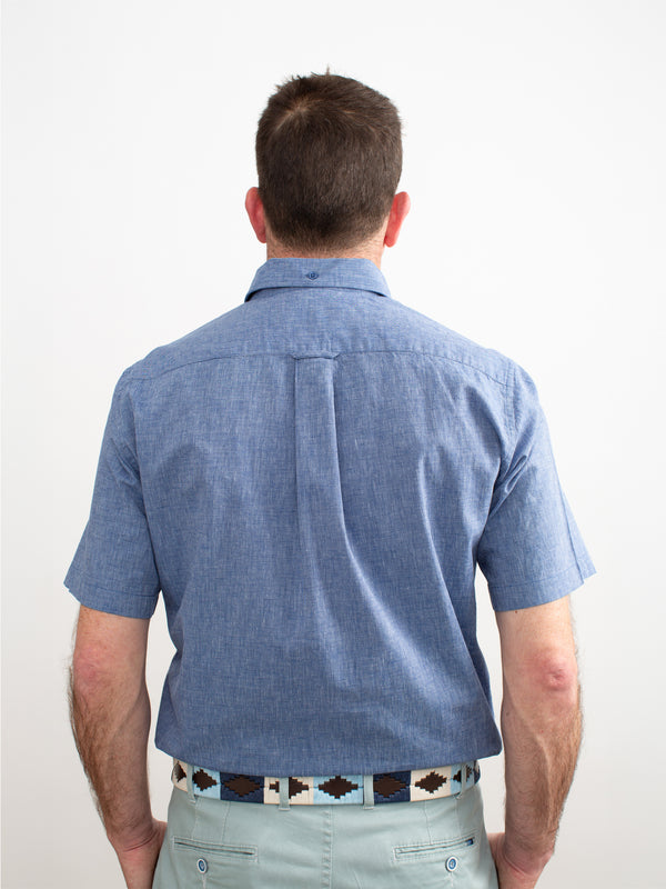 Golding Hadleigh Short Sleeve Linen Blend Shirt