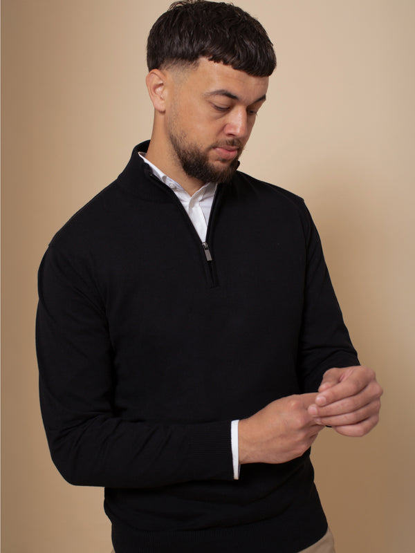 William David Pima Cotton 1/4 Zip Jumper