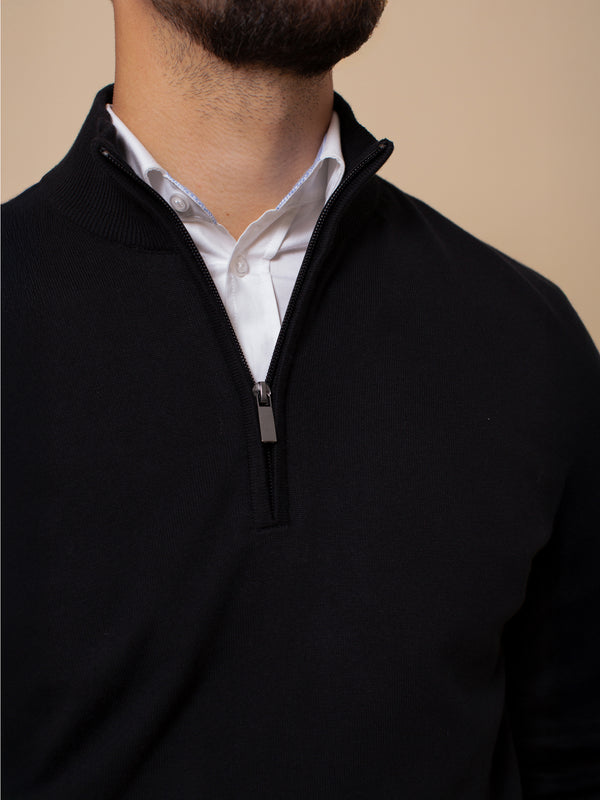 William David Pima Cotton 1/4 Zip Jumper