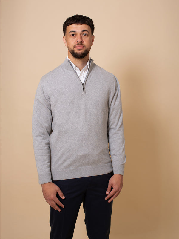 William David Pima Cotton 1/4 Zip Jumper