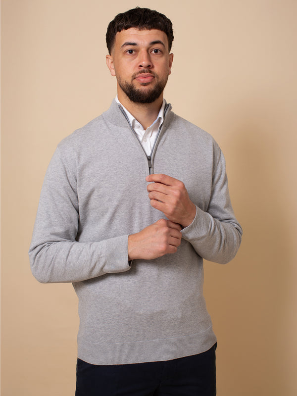 William David Pima Cotton 1/4 Zip Jumper