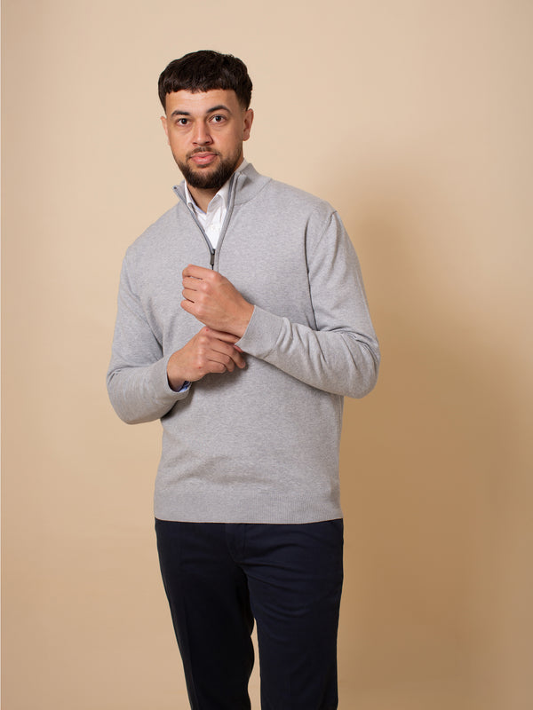 William David Pima Cotton 1/4 Zip Jumper