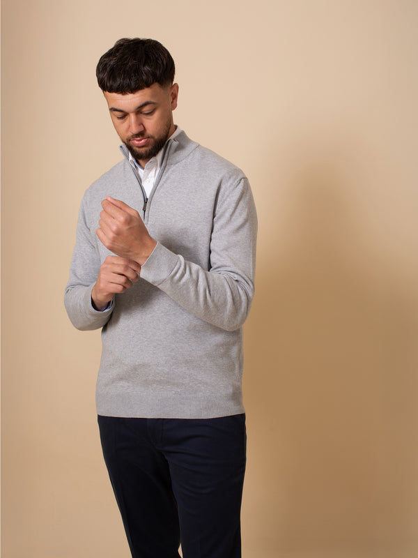 William David Pima Cotton 1/4 Zip Jumper